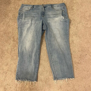 Torrid Cropped Boyfriend Jeans with Vintage Stretch